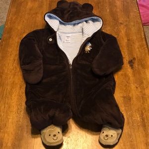 Lot of 3. Carter's fleece stuffed lined bodysuits